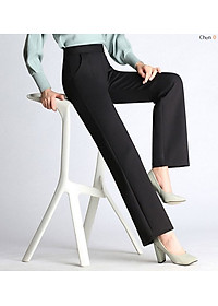 1 Quần tây công sở ống suông rộng, ống đứng, dạng cullotes sang trọng, nữ tính