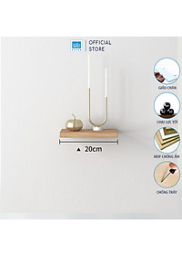 [Mua 2 giảm 10%] Kệ Thanh Ngang Trang Trí Màu Sồi Oak 389 Nhiều Kích Thước Thương Hiệu SIB Decor KT001