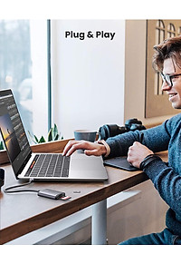 Ugreen UG80888CM401TK SD/TF chuẩn USB 3.1 Type C Đầu đọc thẻ nhớ vỏ nhôm cao cấp - HÀNG CHÍNH HÃNG