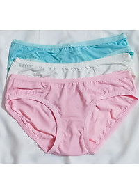 Combo 5 quần lót nữ thun lạnh trơn mịn viền bo màu ngẫu nhiên