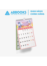 Lịch Treo Tường 2026 - Time Is A Gift - Thời Gian Là 1 Món Quà Chủ Đề Kỳ Lân - Kèm Sticker Trang Trí
