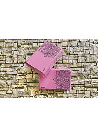 Gạch Gối Tập Yoga Eva Nặng 200g In Hoa Mandala Độ Cứng Cao Không Lún- Yoga Blocks