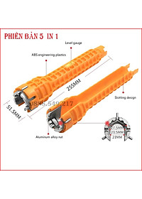 DỤNG CỤ THÁO VẶN VÒI ỐNG NƯỚC ĐA NĂNG - KÌM VẶN ỐNG NƯỚC, CỜ LÊ VẶN DÂY CẤP NƯỚC TIỆN LỢI
