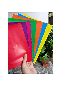 10 xấp thủ công 7 màu (70 tờ )không keo có kẻ ô khổ giấy A5