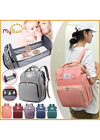 Balo mẹ bỉm sữa cho bé sơ sinh nằm cao cấp chính hãng MySun Nest