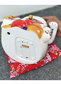 Mèo Thần Tài Phú Quý - Gốm sứ Nhật cao cấp - 22cm - HCM