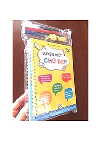Bộ 3 Vở Luyện Viết Chữ Đẹp Tặng Kèm Bút Tự Xoá - Hành Trang Cho Bé Vào Lớp 1 - Thanh Nga
