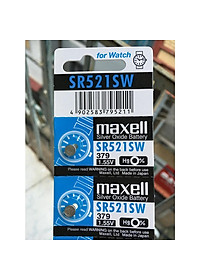 5 Viên Pin Maxell AG0 SR521SW 379 1.55V Nhật Bản