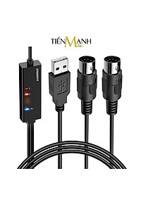 Dây Cáp Midi USB-A DOREMiDi MTU10 Cable Cao Cấp Cho Đàn Piano, Organ, Keyboard MTU-10 Hàng Chính Hãng - Kèm Móng Gẩy DreamMaker