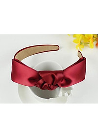 Bờm cài tóc nữ bọc lụa trơn nhiều màu BN42