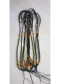 Sợi Dây Đeo cổ mới ĐEN Kiểu dạng rút đẹp Size 3mm x dài trồng cổ Anh Chị tự chỉnh theo ý 23cm - 30cm Phối với mặt Phật, mặt dây chuyền nam nữ đeo được hết rẻ đẹp ạ