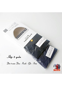 Hộp 4 quần lót nam thông hơi - quần sịp nam tam giác đùi - có size lớn MLQ01