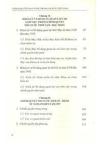 Chính Quyền Nhà Nước Trong Lịch Sử Việt Nam Trong Lịch Sử Việt Nam (1527-1802) (Tái bản có sửa chữa)