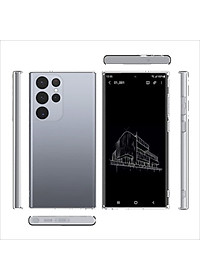 ốp lưng silicon cho Samsung Galaxy S23 Ultra / S23 Plus / S23 5G hiệu HOTCASE Ultra thin - siêu mỏng 0.6mm, thiết kế trong suốt, chống trầy xước - Hàng nhập khẩu