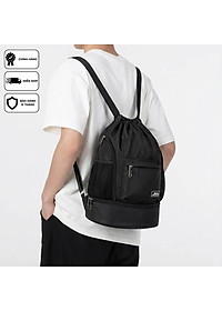 Balo dây rút thể thao đen Xbags Wisdom Xb 6004, Chất liệu chống thấm nước hiệu quả