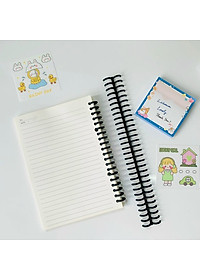Thanh binder  nhựa cao cấp đường kính 12mm phụ kiện sổ còng planner nhật ký Lalunavn-B104
