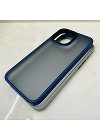 Ốp lưng cho iPhone 15 Pro Max Likgus lưng nhám viền màu- hàng chính hãng