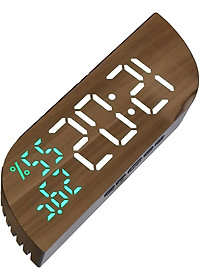 Đồng hồ LED Mặt Gương để bàn Nhiệt độ, Độ ẩm - L08