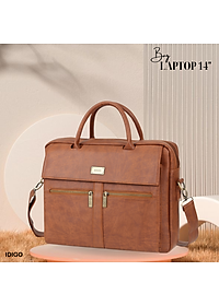 Túi xách công sở nam nữ đựng laptop 15 inch IDIGO MB2 - 6010, túi đựng tài liệu A4 ngăn kéo trước thanh lịch