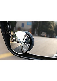 Bộ 2 gương cầu lồi 3 cm chiếu hậu xóa điểm mù xe hơi, ô tô, xe tải tăng độ an toàn, xoay 360 độ cố định( GCH01)