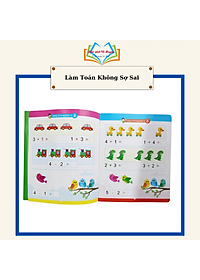 Bộ Vở viết xóa được 4 cuốn - Tư duy logic và làm toán không sợ sai - Wipe clearn (Tặng kèm 2 bút viết xóa)