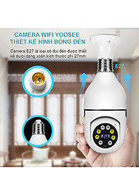 Nơi bán Camera Yoosee bóng đèn thế hệ mới 3.0MP - xoay 360 độ, xem đêm có màu, mẫu mới 2022