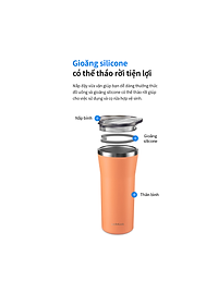 Bình giữ nhiệt Daily Essential LocknLock LHC4325- kèm ống hút và cọ vệ sinh - 870ml -