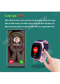 Đồng hồ Trẻ em Thông minh Lắp sim Gọi Video call Chống nước Định vị GPS Wifi AMA Watch LT31 Hàng nhập khẩu