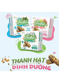 Thanh hạt Freshie Dừa & Hạt điều gạo lứt ngũ cốc thuần chay cung cấp năng lượng 150gr TÂM MINH FOODS