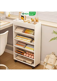 Kệ Sách Gỗ 5 Tầng, Giá Sách Đứng Cạnh Bàn Làm Việc - GP189