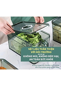 Hộp Đựng Thực Phẩm 3L Có Nắp Tách Nước Và Tay Cầm Tiện Lợi – Hộp Bảo Quản Đồ Ăn Tủ Lạnh - Hộp Lạnh - HÀNG CHÍNH HÃNG MINIIN