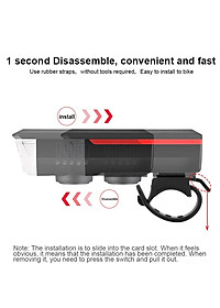 Năng Lượng Mặt Trời Đa Năng Đèn Xe Đạp Có Thể Sạc Qua USB Đèn Pha Xe Đạp Đèn Led Chống Nước Đèn Xe Đạp 3 Chế Độ LED Mountain Đèn Trước Xe Đạp Với 5 Chế Độ 120dB Còi Xe Đạp - Hàng Chính Hãng dododios