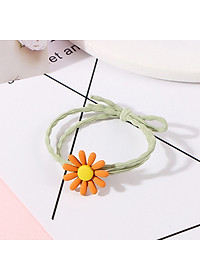 Dây buộc tóc nữ hoa cúc họa mi [Set 10 dây] NASI dễ thương phong cách hàn quốc thun cột tóc nữ co giãn tốt phụ kiện tóc