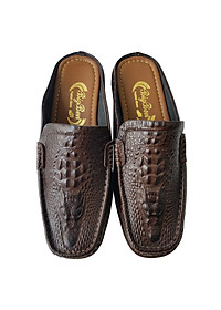 Dép Sục Nam BIGGBEN Da Bò Thật Vân Cá Sấu SB45