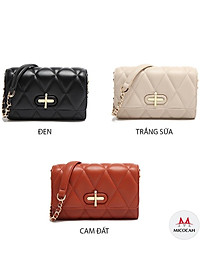 Túi Xách Nữ Đeo Chéo MICOCAH Dáng Công Sở Thời Trang Vân Quả Trám Sang Trọng Thanh Lịch Da Cao Cấp Cực Đẹp MC61
