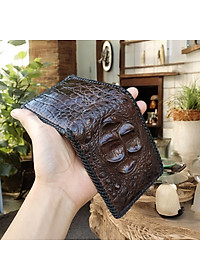 Ví Da Cá Sấu 2 Mặt Đan Viền [GÙ CÁ SẤU RẤT ĐẸP]