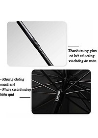 Dù Che Nắng Ô Tô ( Cao Cấp ) Tặng Kèm Bao Da - Ô Che Cách Nhiệt Tấm Kính Chắn Xe Hơi Giảm Nhiệt Độ Nội Thất