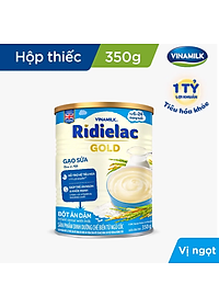 BỘT ĂN DẶM RIDIELAC GOLD GẠO SỮA - HỘP THIẾC 350G