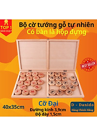Bộ Cờ Tướng Gỗ + Bàn Cờ Tướng 40*35cm, Cờ Tướng Gỗ Có Bàn Là Hộp Đựng Chính Hãng