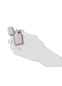 Bật Lửa Zippo Slim Brushed Chrome 1600