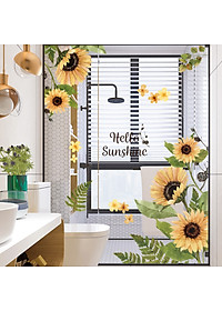 Sticker Giấy Dán Tường Decal Dán tường Mẫu Hoa Lá Cực Xinh ZH017