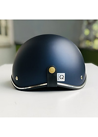 Mũ bảo hiểm nửa đầu RONA hali viền bạc chính hãng, nón bảo hiểm freesize cho nam và nữ