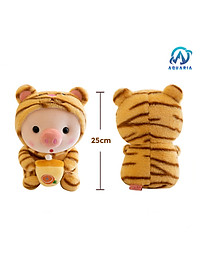 Gấu Bông Gối Ôm Thú Bông, Nhồi Bông Heo Baby Hóa Trang Uống Trà Sữa Siêu Dễ Thương Hot Hit 25cm