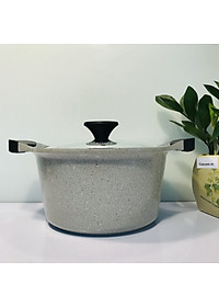Nồi Đá Stone 7 Lớp Cao Cấp 24cm Thành Cao  LCA6244D (cam kết hàng chính hãng)