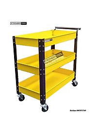 XE ĐẨY DỤNG CỤ 3 NGĂN dùng cho gagare, tiệm sửa xe, tiệm rửa xe, xưởng, gia đình