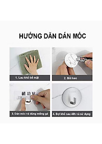Móc Dán Tường INOX 304 Treo Đồ nặng, Treo Thớt, Nồi Niêu Treo Đồ Đa Năng [CHỐNG NƯỚC, CHỐNG RỈ] Dán Mọi Bề Mặt
