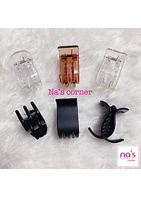 Kẹp tóc càng cua 5 răng nhiều mẫu Gắp tóc gấp tóc trong đục nhám bóng trơn