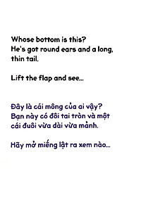 Sách Lật Tương Tác Song Ngữ 0-3 TuổI: Mông Ai Đây?