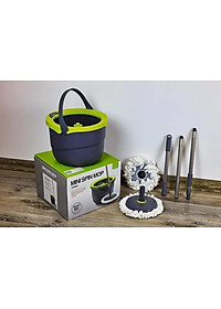 Bộ Lau Nhà Mini Thép Không Gỉ Ettom Lock&Lock ETM498 - 2 Bông Lau - Hàng Chính Hãng