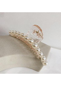 Kẹp Tóc Càng Cua Đính Ngọc Trai Nhân Tạo Phong Cách Hồng Kông Thâp Niên 90s